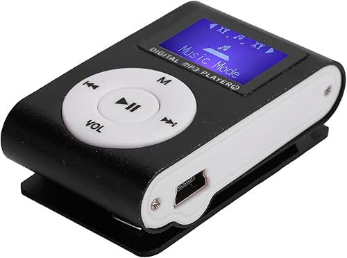 menfad Juego de reproductor de MP3, mini reproductor de música MP3 portátil, clip deportivo, pantalla LCD, soporte MP3, tarjeta de memoria, material