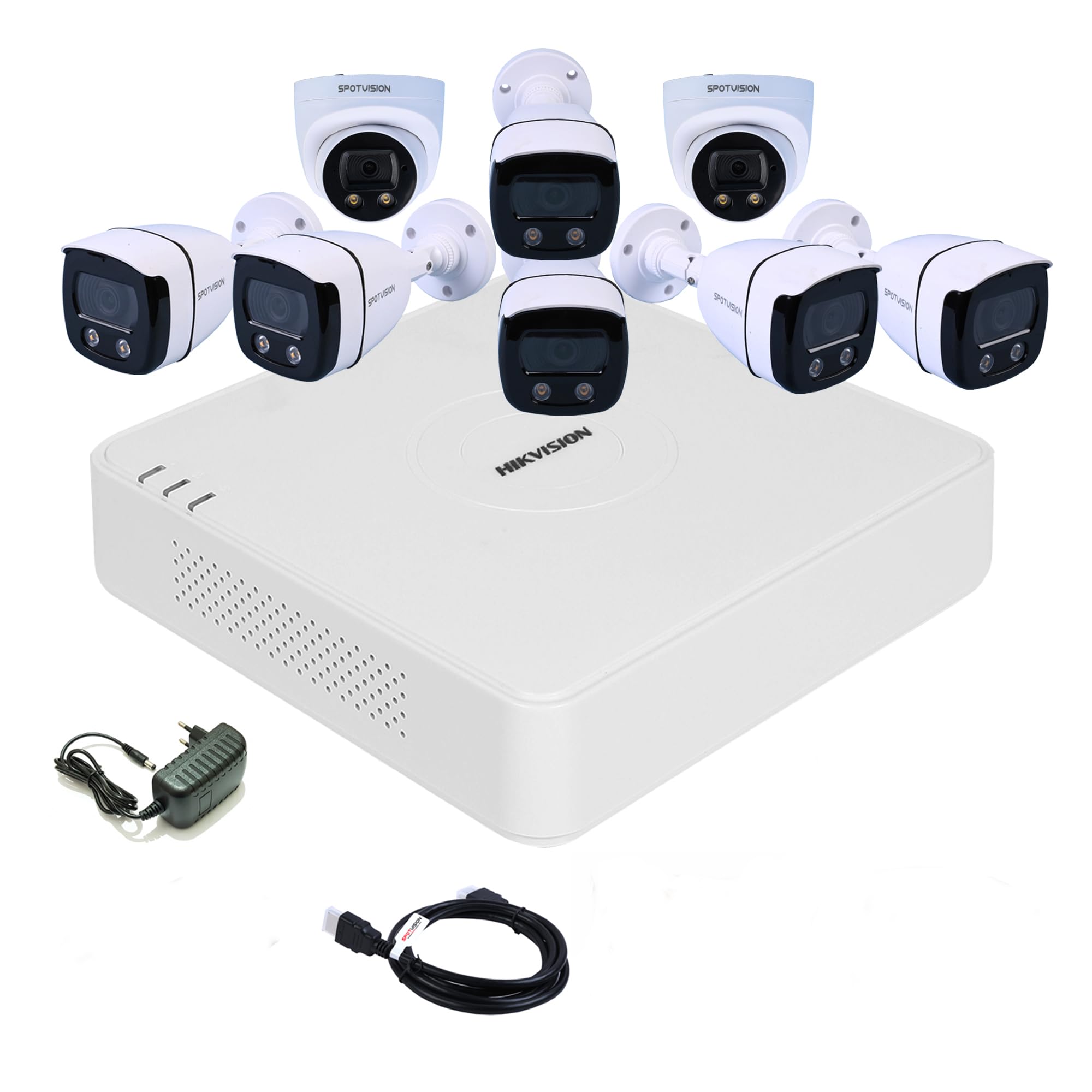 SPOTVISION Starlight Technology 2.4 MP Color Night Vision Bullet & Dome Camera,CLH-104