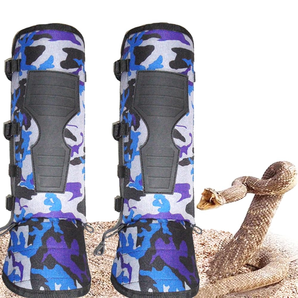 Guêtres de Serpent - Armure de Jambe - Anti-Morsure - Imperméable - Confortable - pour la Chasse, la randonnée - Kit de Survie en extérieur