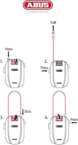 Miniatura 2 de ABUS Combiflex Candado De Bicicleta - Negro, 41.3 in