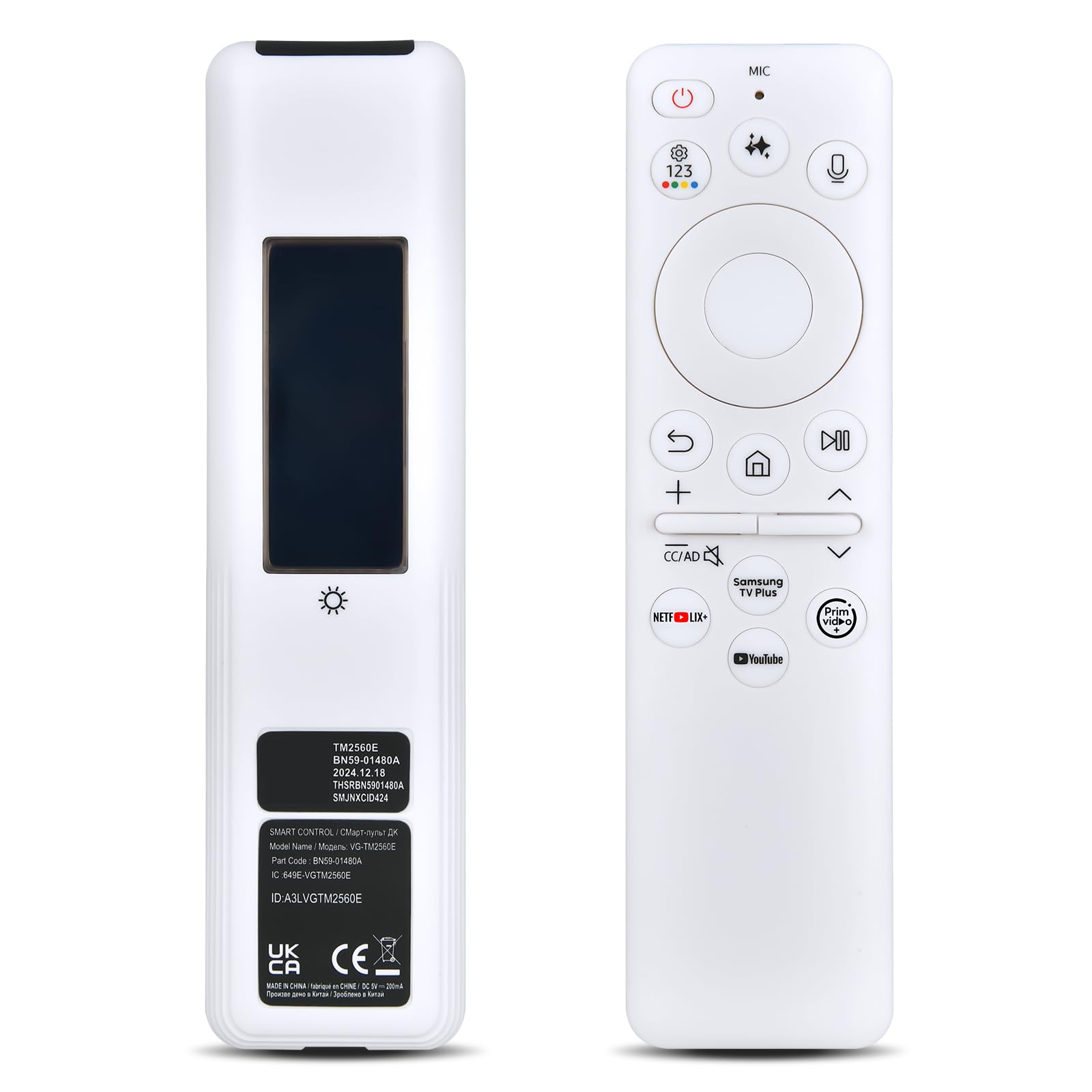 BN59-01480A TM2560E - Telecomando solare di ricambio per Smart TV Samsung