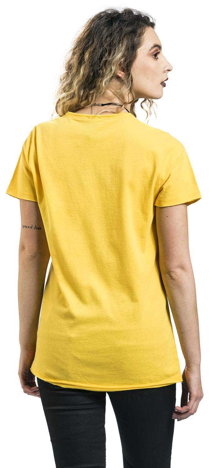 David Bowie Amplified Collection - Rebel Rebel Homme T-Shirt Manches Courtes Jaune L
