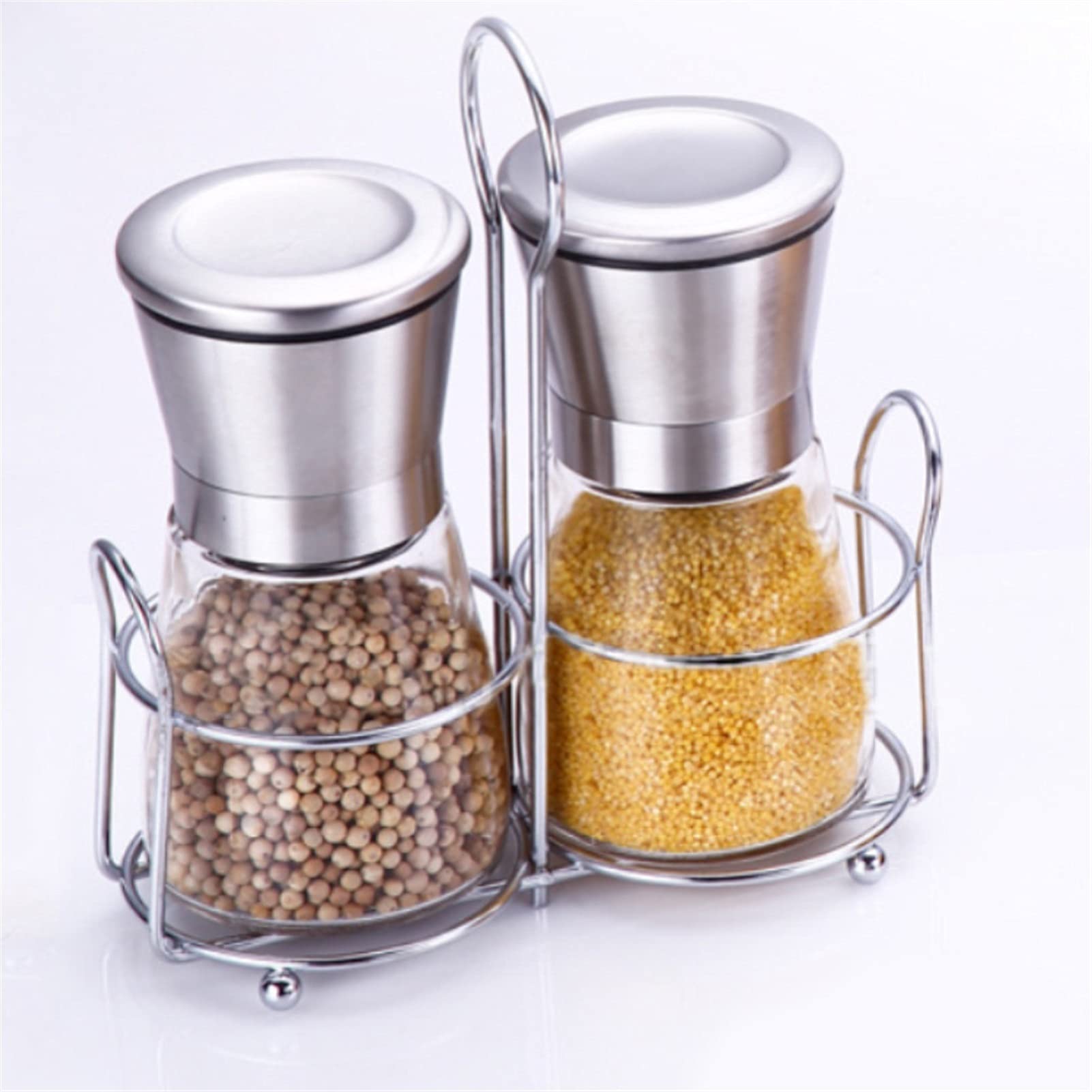 Macina Pepe Gadget con condimento per maciniere del mulino del mulino del mulino del maiale del mulino del mulino con la cottura del supporto BBQ. Strumenti (2pcs / Set) Macina Sale Macinapepe