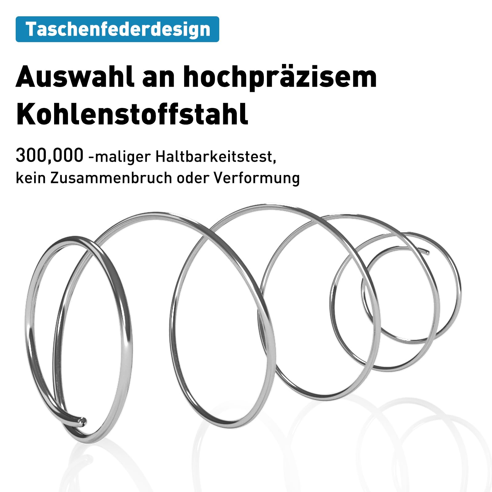 Taschenfederkernmatratze Federkernmatratze,Luxusmatratze,7 Zonen,H3,Hoher Komfort,10 Schichten, 25 cm hoch, 10 Schichten