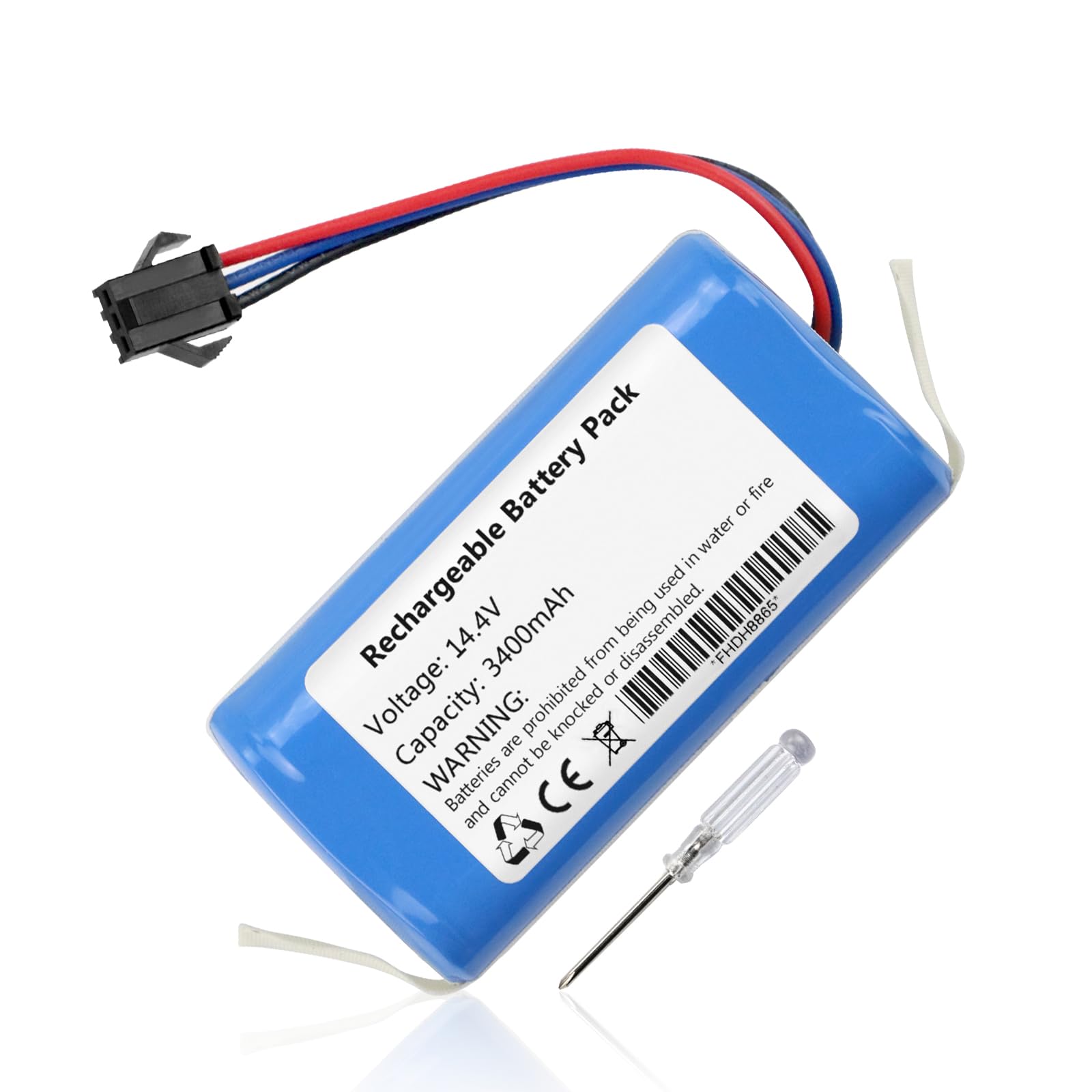 MULS 3400mAh Battery Replacement for AIRROBO P20 Airrobo 91069 G30 G40