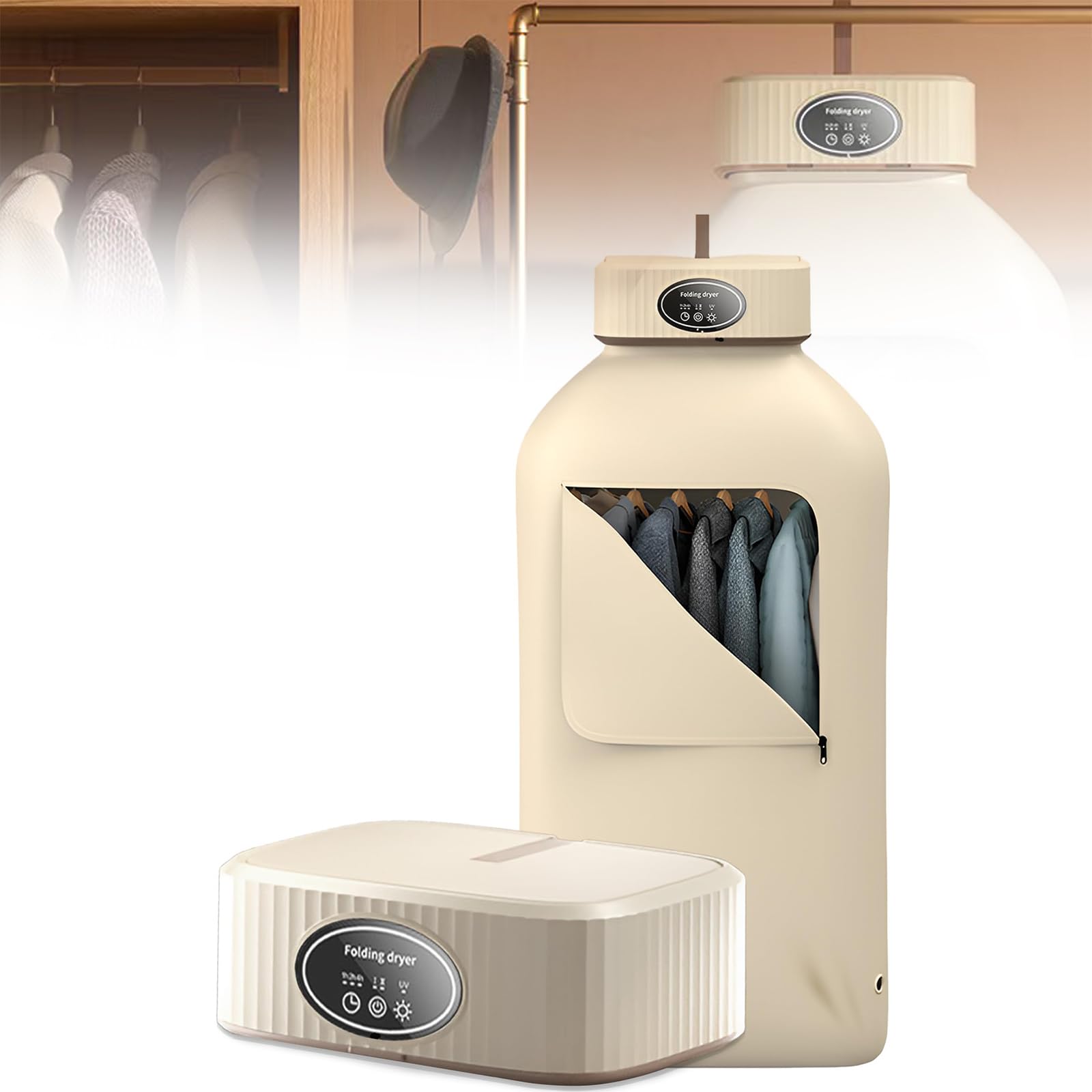 Sèche-linge portable 600W avec housse Oxford et contrôle tactile pour un soin du linge rapide