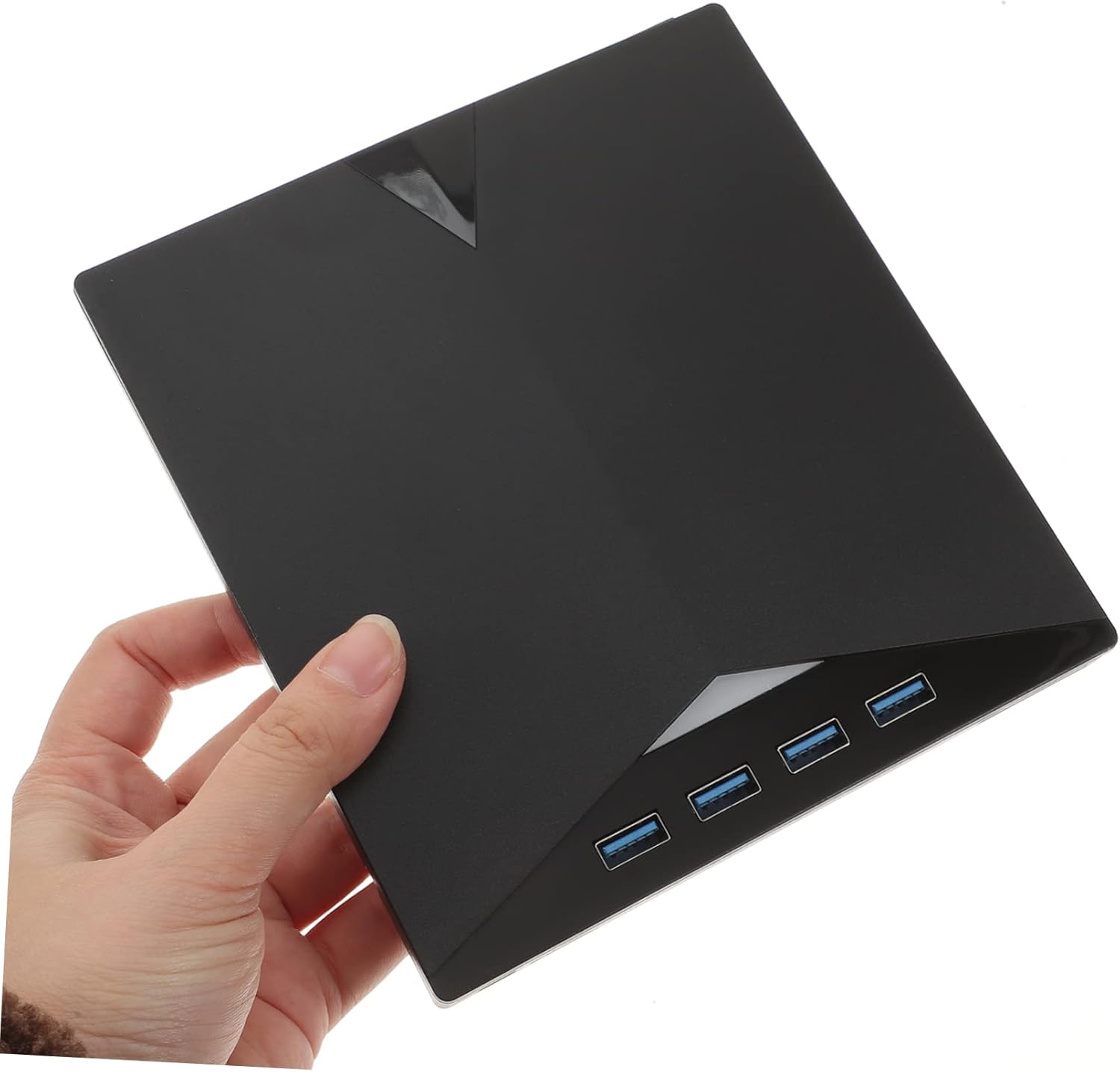 External Optical Drive for Notebook USB DVD Writer Slip-Resistant Pad Noiseless Compact Design