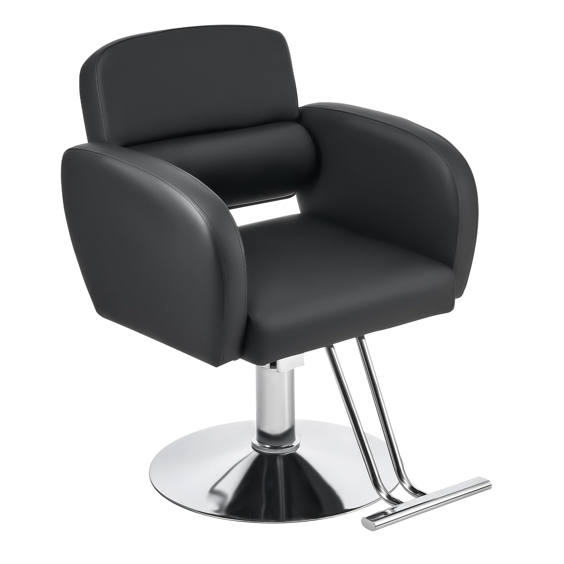 CO-Z Poltrona da Parrucchiere Sedia da Barbiere Professionale con Girevole a 360° Altezza Regolabile 15 cm Poltrona da Parrucchiere Idraulica Capacità di 250 kg per Barbieri e Salone di Bellezza