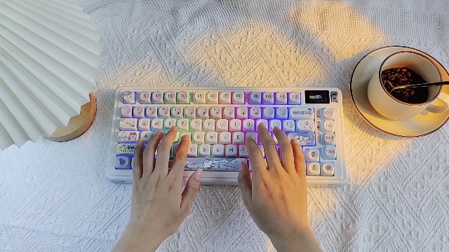 Amazon.com: ZMX X BOYI C75Pro Retro Gaming Keyboard,75& Hot Swap