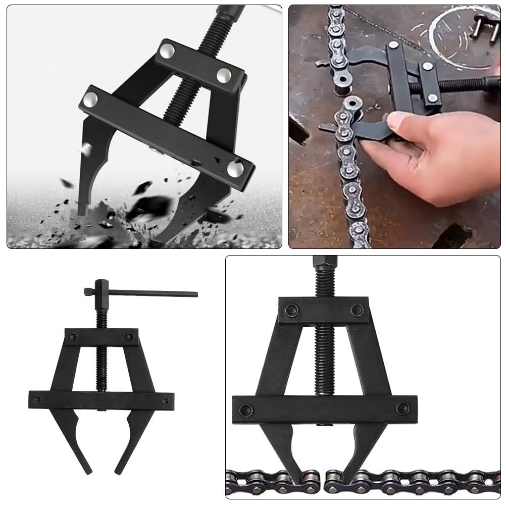ULTECHNOVO Tensor De Cadena Para Motocicleta Herramienta Multifuncional De Acero 6.10X4.17X0.51 Pulgadas Para Ajuste Corte Y Mantenimiento De Cadenas Moto Y Equipos Industriales