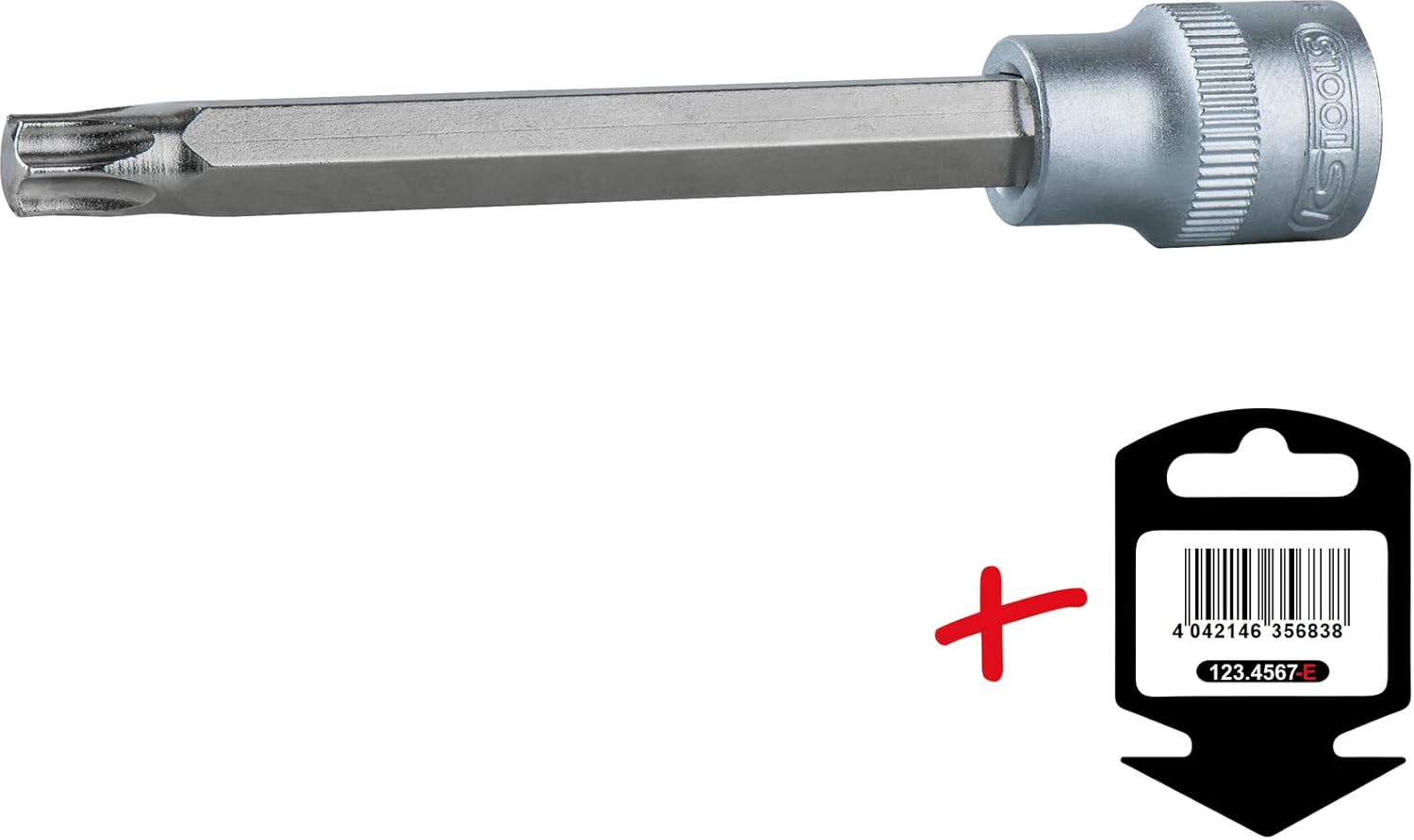 KS TOOLS 3/8" Bit Socket TX, Long, T55, on Hang tag