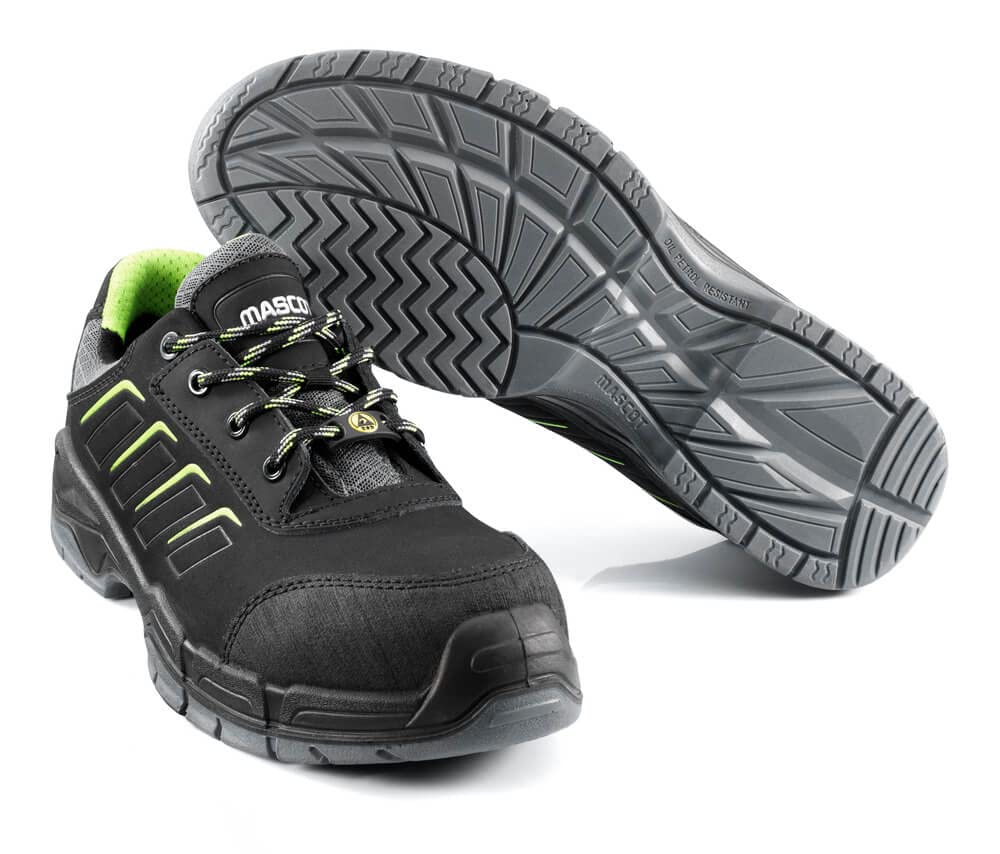 Mascot Black F0110-937-09 Mont Blanc Footwear Fit S3 Laces Safety Shoe, Size 1147,