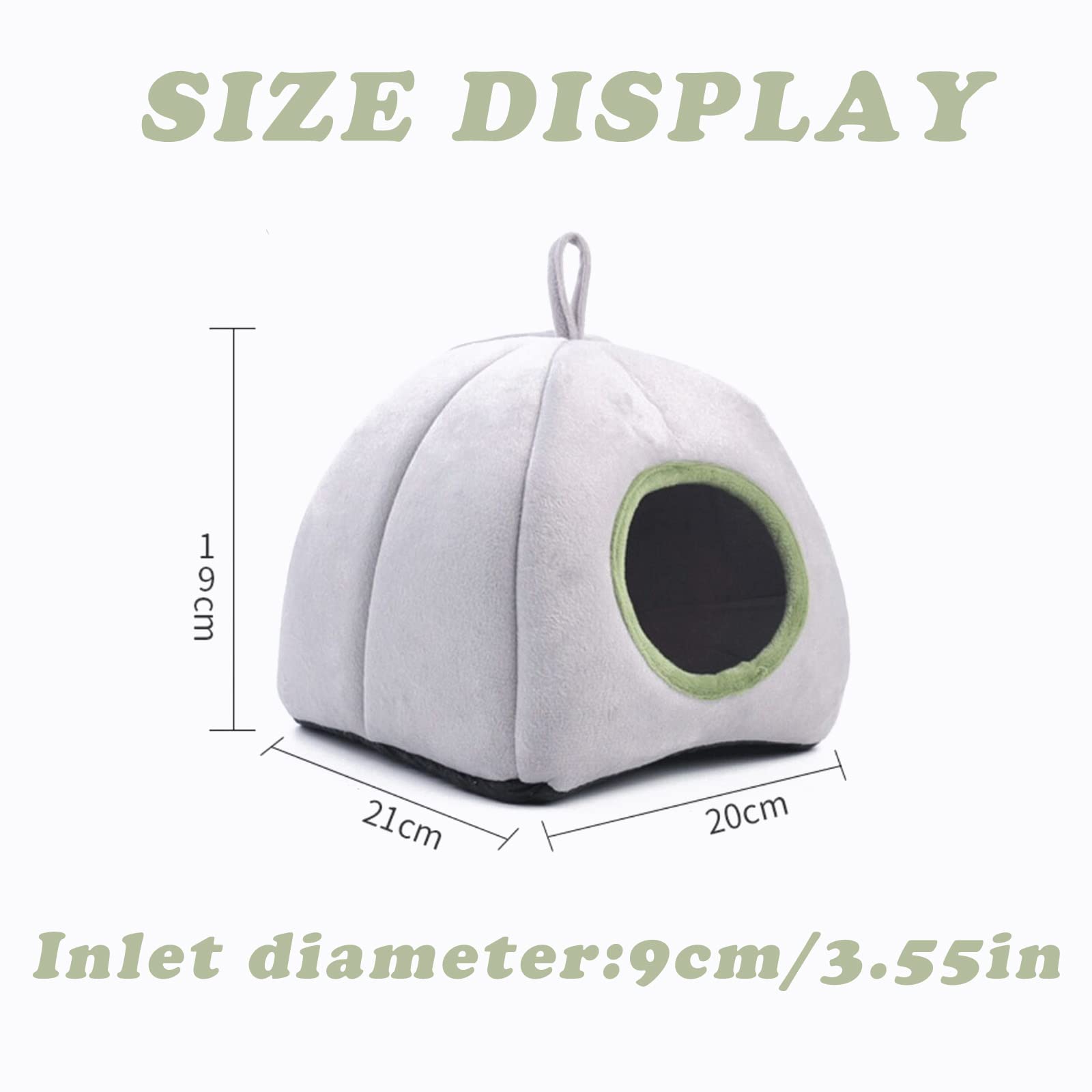 Mkemka Meerschweinchen Haus Mit Erdbeer-Design - Weicher Winterschutz Für Kleintiere