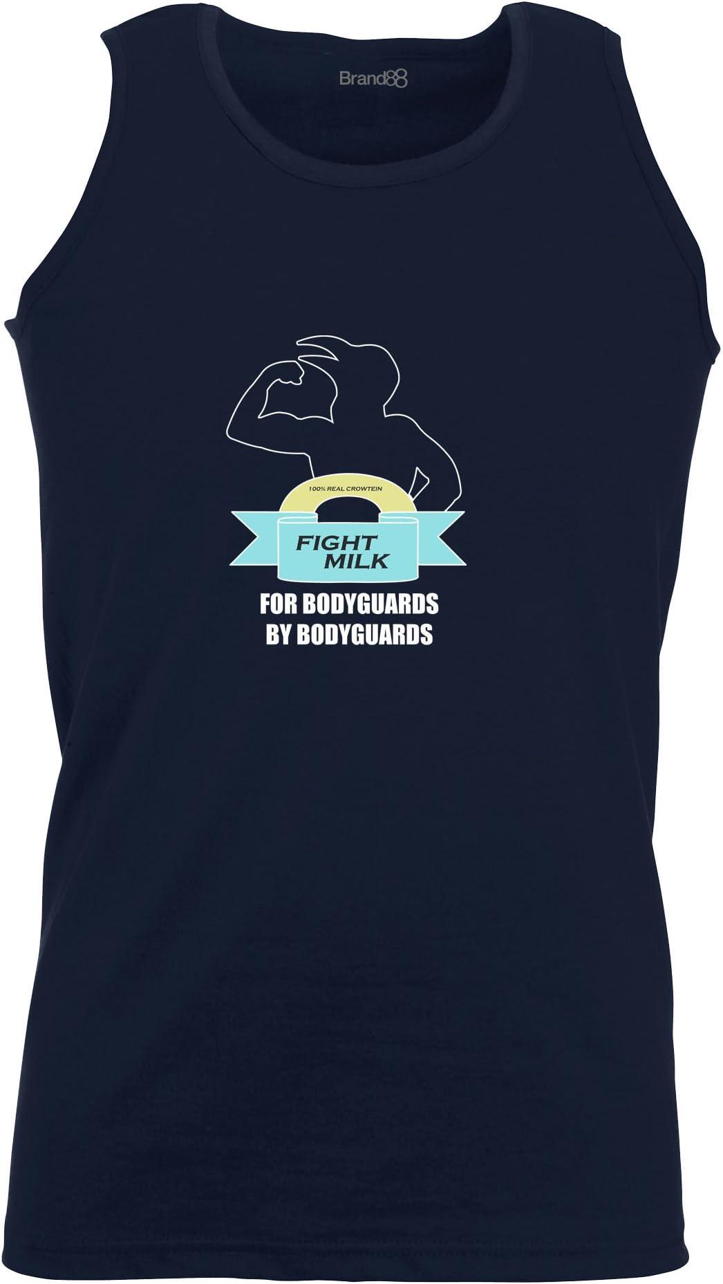 "Fight Milk Funny Novelty Mens Tank Top Vest, Unisex Athletic Tee Top for Men and Women