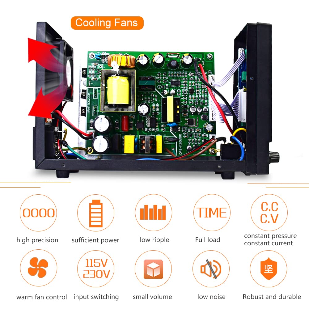 Labornetzteil, Dps605u. Labor DC Stromversorgung einstellbar LED-Ziffern-Laborbank-Stromquelle 6 0V 30V 5A. Spannungsregler-Switch. DIY.