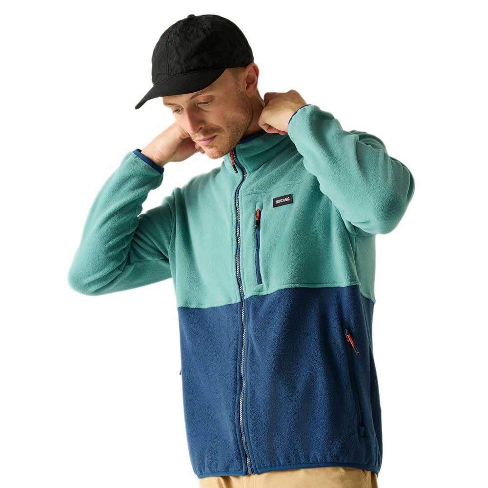 Regatta Men's Frankie Colour Block Fleece - Arc/Mnltdnm - 3XL