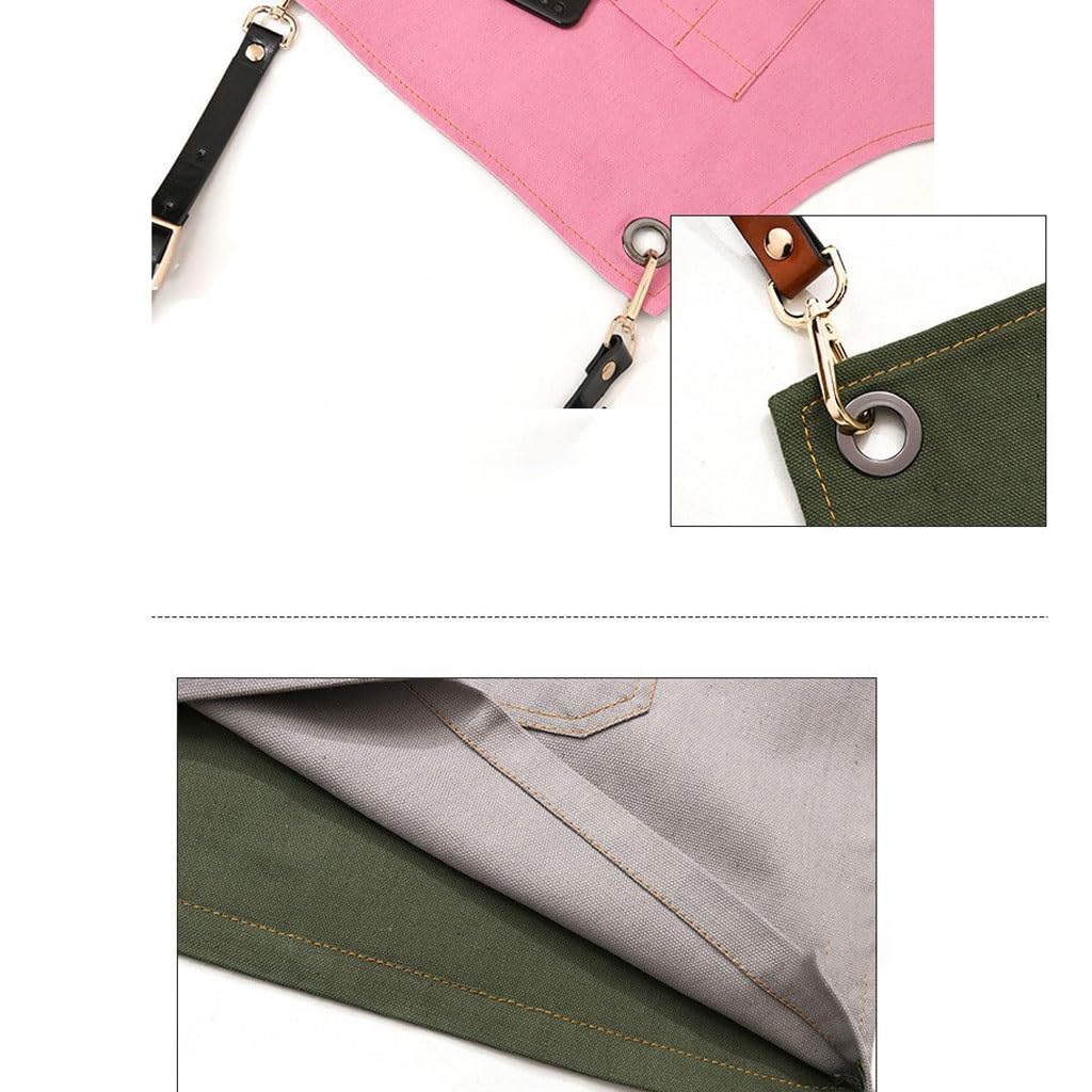 TEESONG Tablier de Chef Tablier Double Face Toile Cuisine Café Restaurant Cuisine Cuisson Peinture Vêtements De Travail Imprimés for Hommes Et Femmes Tabliers pour Hommes(A)