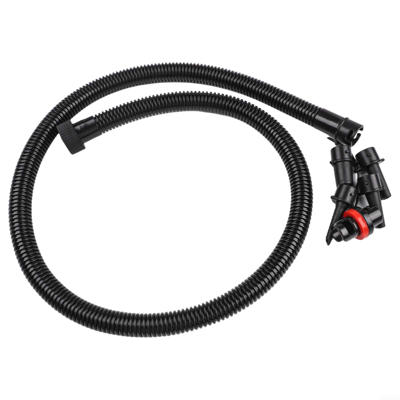 Usual Pump Hose Replacement with 5 Nozzles, 1.2m Inflatable Boat Air Tube, 27.5mm Threaded Adapter for Kayak Canoe, Paddle Board, Rubber Dinghy