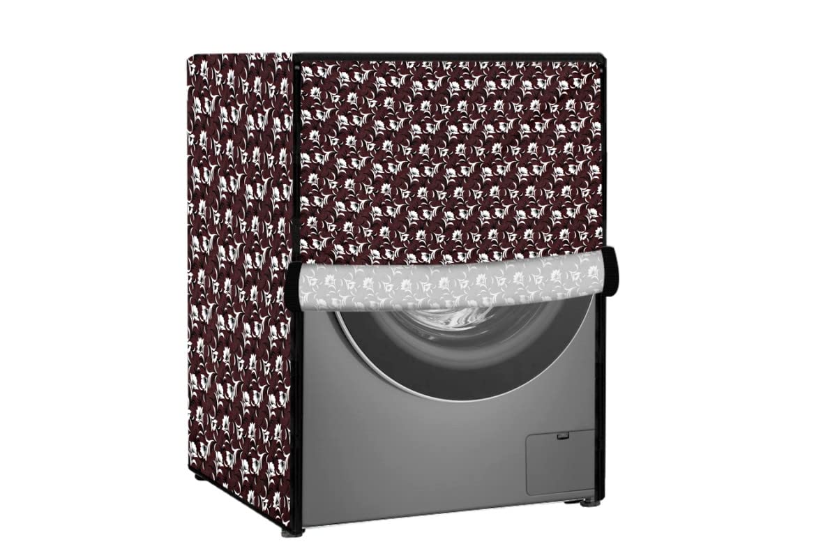Stylista Polyester Washing Machine Cover Compatible for Samsung 7 Kg Fully-Automatic Front Loading WW71J42E0IW, Floral Pattern Coffee Brown (B0BVMMZYY2) Amazon Price History, Amazon Price Tracker