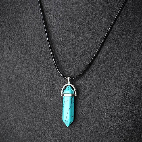 Elegant Rose 6 stuks vriendschapshangers aan zwarte halsketting voor dames, hanger in prismavorm. - Image 6