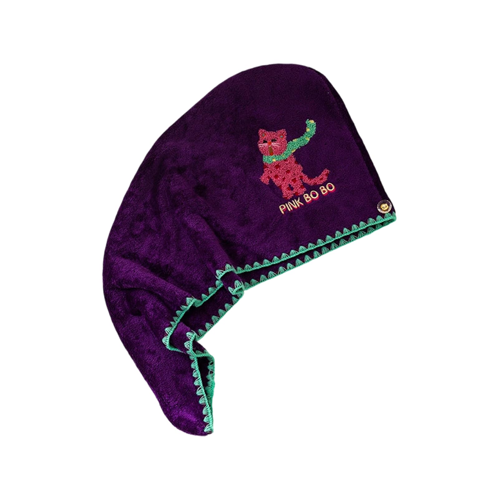Jazuaiao Cartoon Hair Drying Towel Soft Fleece Turban for Women Fast Absorbent Anti Frizz Soft Fleece Wrap Swiming Hair Wrap