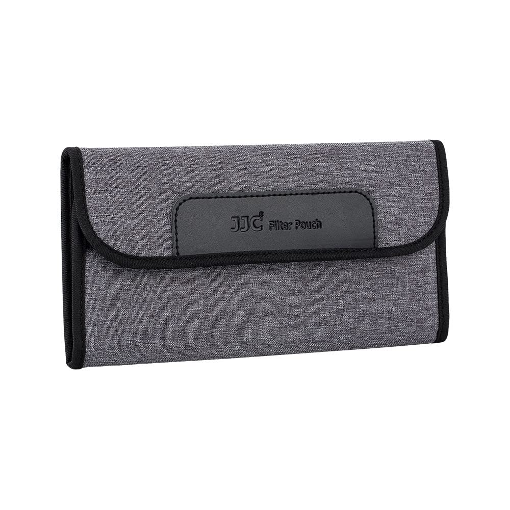 JJC 4 tasche per filtro obiettivo fotocamera diametro 82 mm, in neoprene elastico, con panno in microfibra