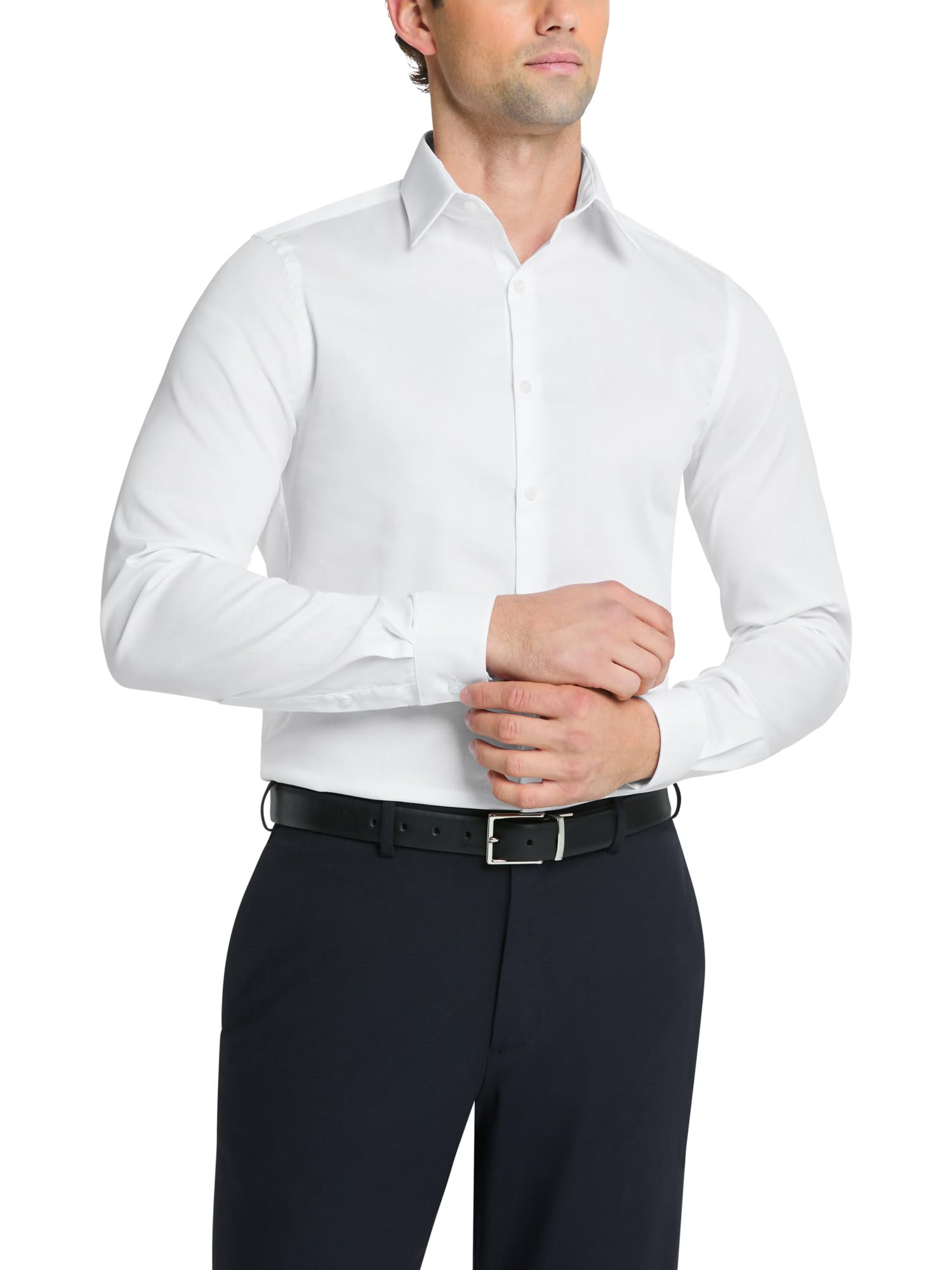 Van Heusen Camisa de Vestir Elástica Ajustada con Cuello Flexible Camisa de Vestir Hombre (Pack de 1)