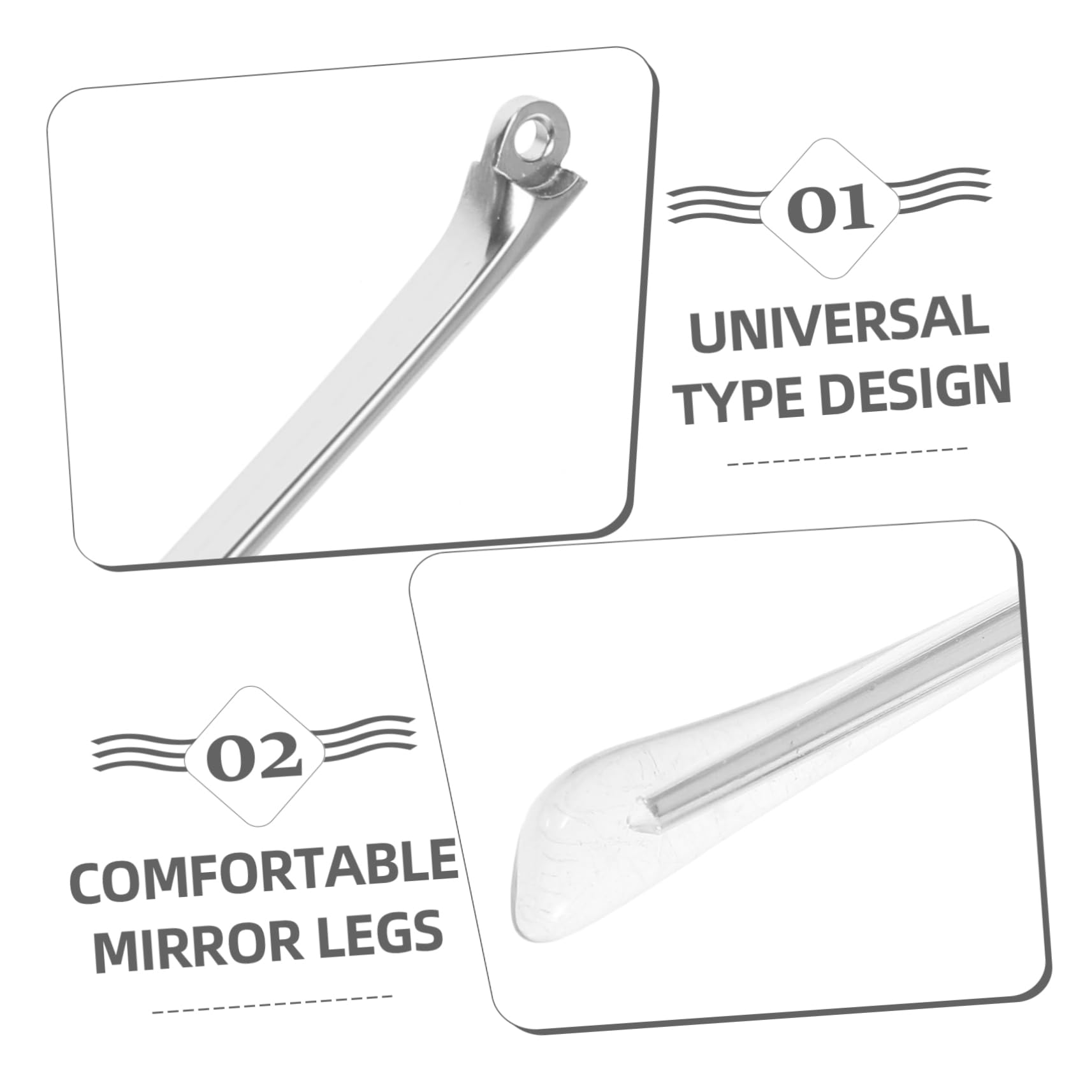 Healeved 5paare Gläser Ersatzbügel Transparente Metall-eyewear Temples Komfortable Und Rutschfeste Brillenbeine Für Und Damen Geeignet Für Sonnenbrillen Und Korrektionsbrillen