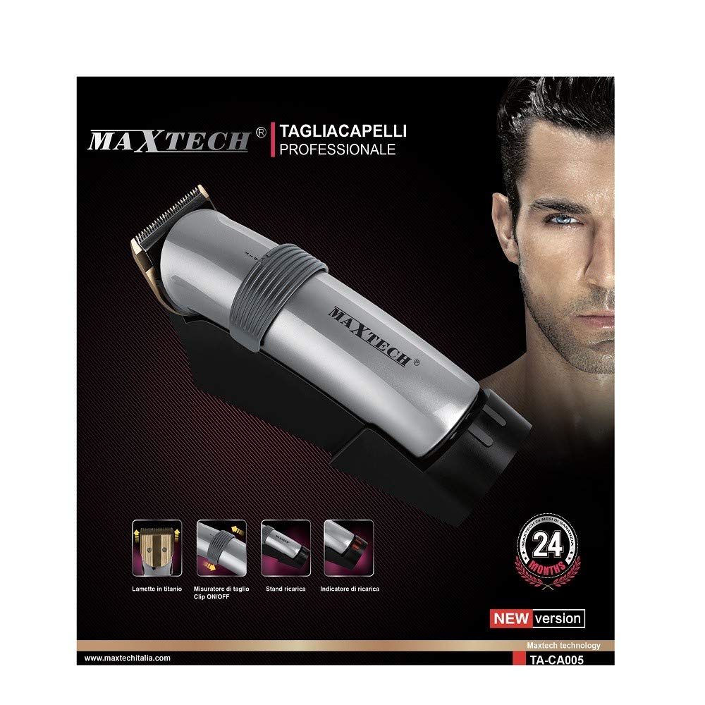 Trade Shop - Tagliacapelli Rasoio Con Batteria Ricaricabile Regolabile Professionale Maxtech Ta-ca005
