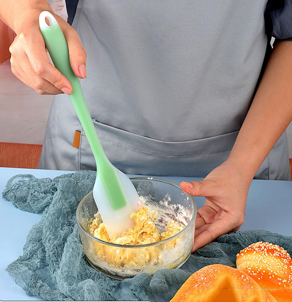 Juego de 5 espátulas de silicona resistentes al calor para tartas, crema, mantequilla, mezcla, espátulas, antiadherentes, flexibles, sin BPA, multicolor, juego de 5 (5)