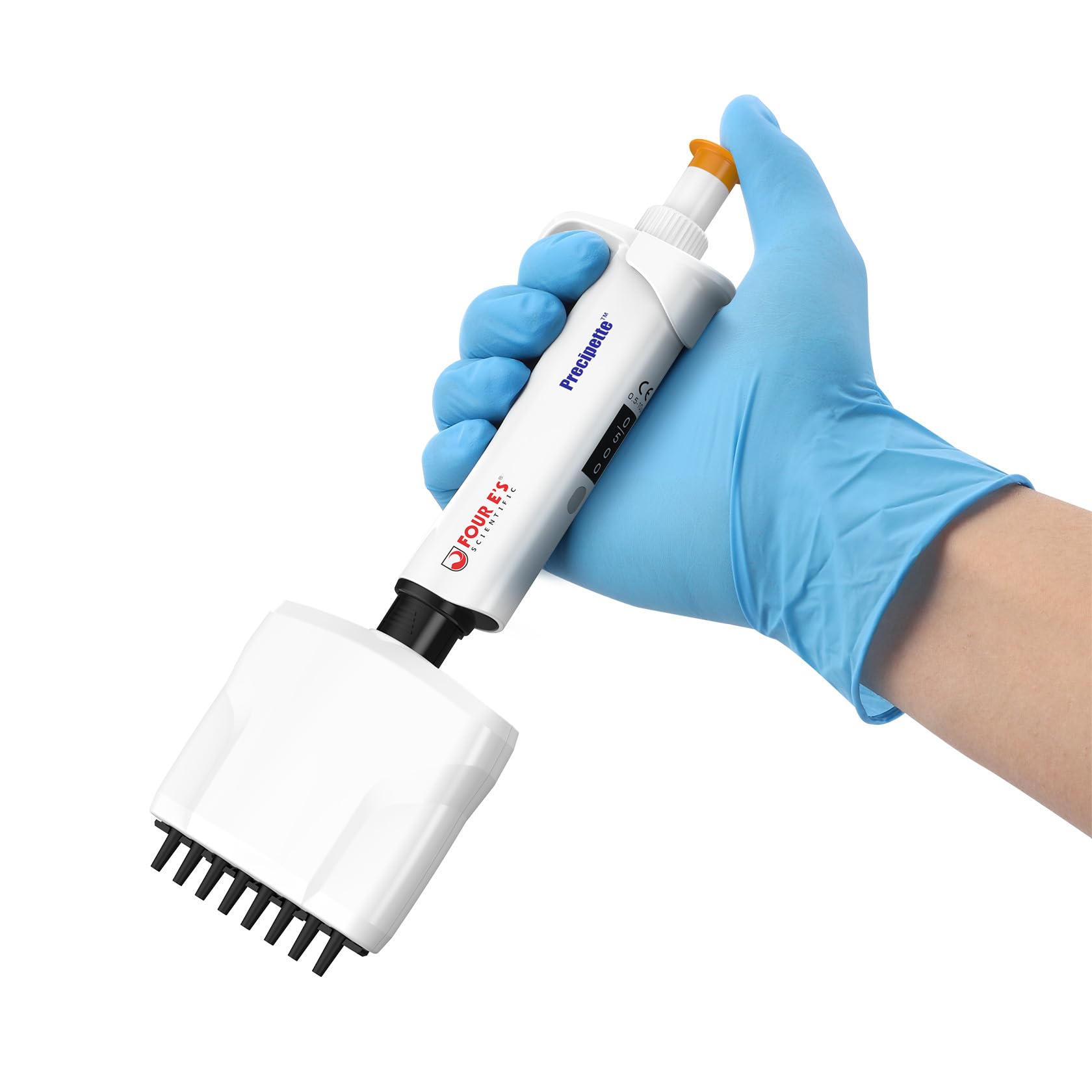 4E's USA Multi-Channel Adjustble Volume Pipette, 8-Channel Micropipettes, 30-300ul