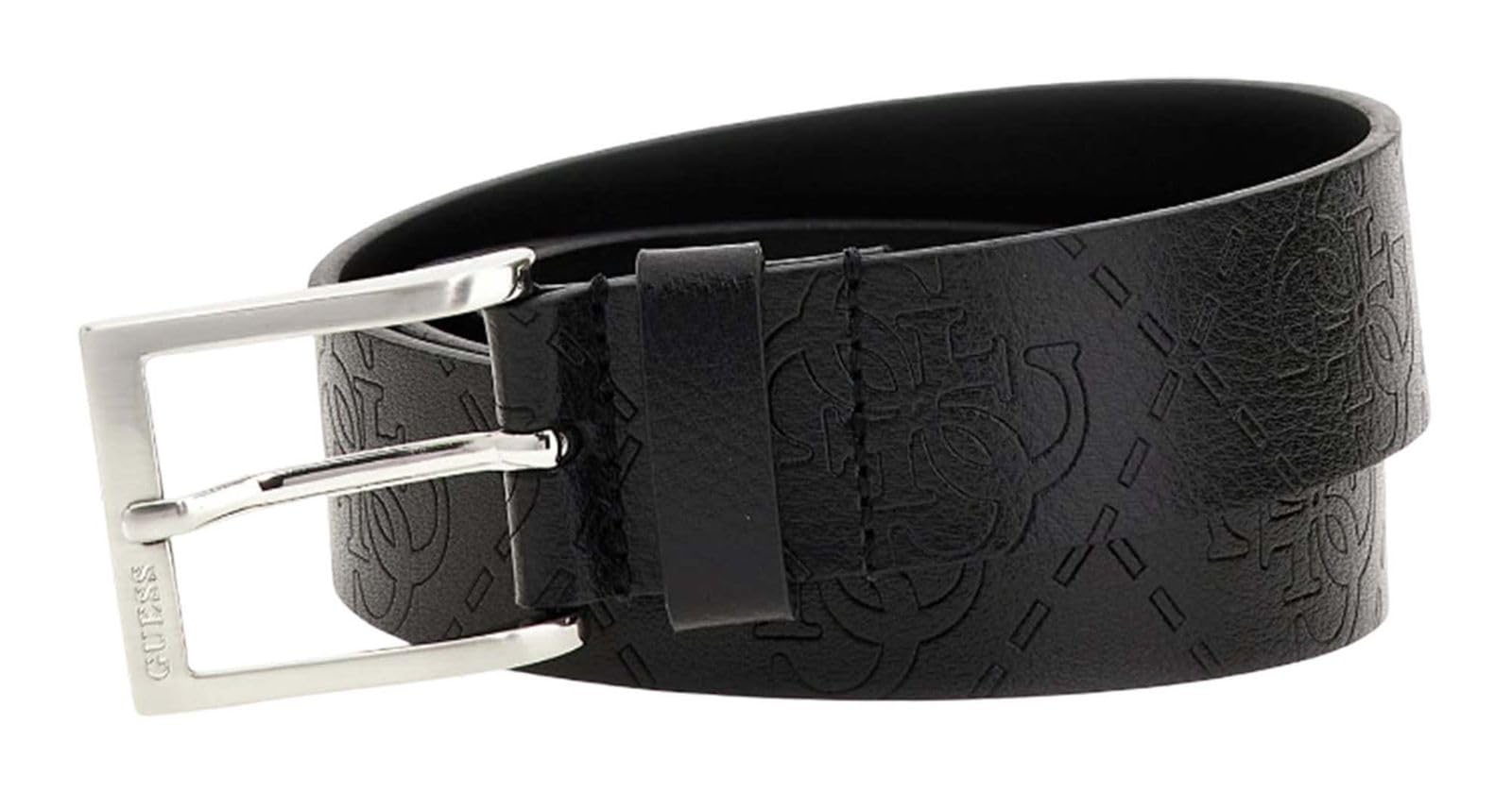 GUESS Pelle cintura Boston Leather Belt H35 W115 Black nero