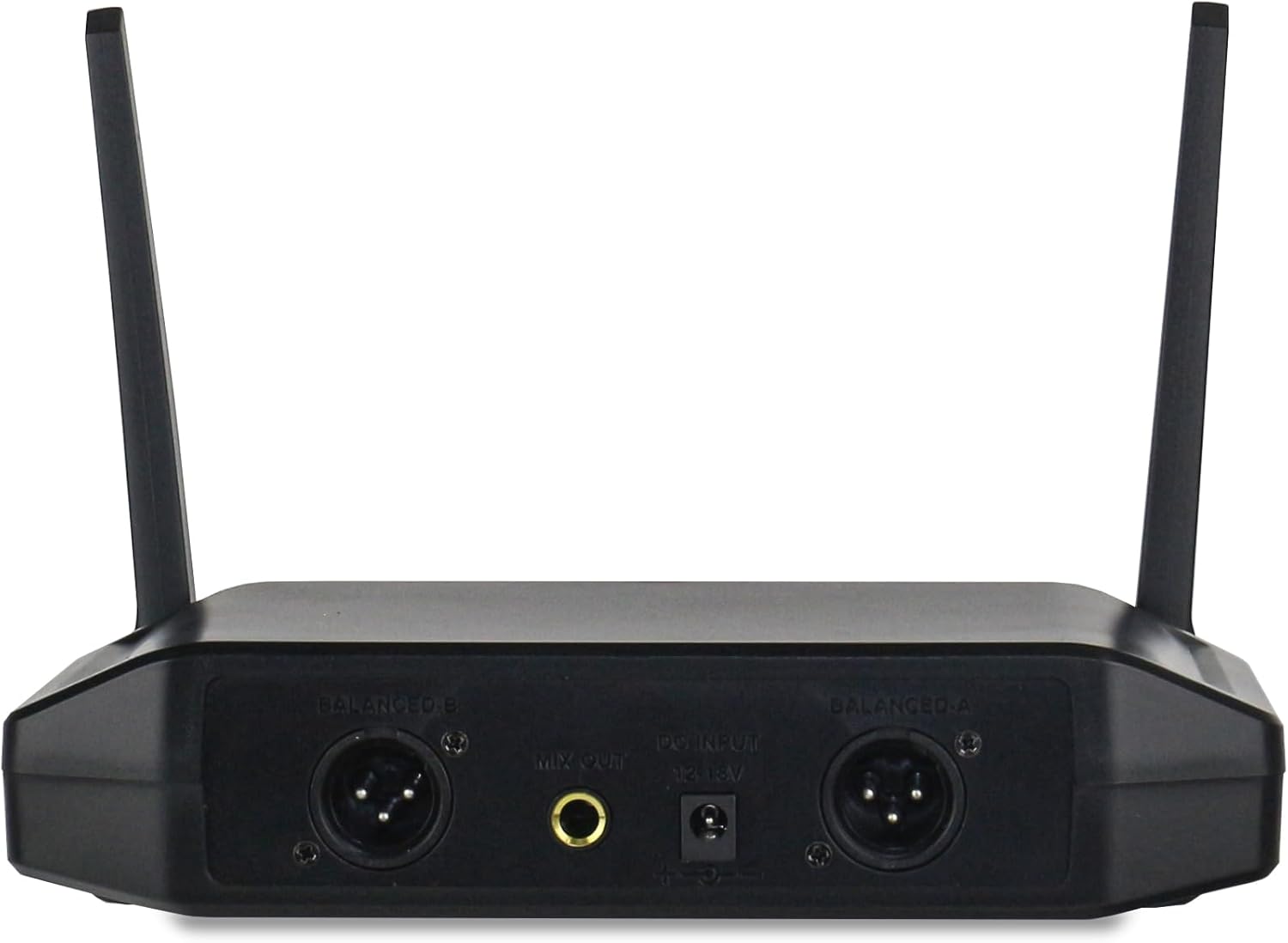 Pro 4-Channel Wireless Mic System w/ 500ft Range & Dual Antennas, 4 Handheld Mics, Fixed Frequency Hi-Res Audio, for Church Karaoke Events Home KTV(6004-58V4)