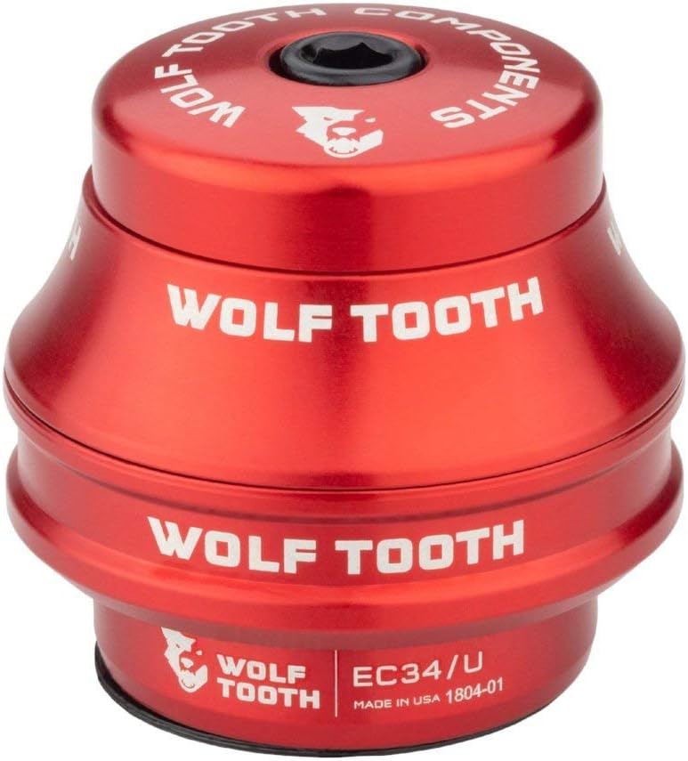Wolf Tooth Premium EC34/28.6 Upper Headset 25mm Stack Red