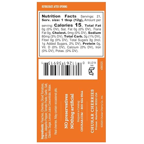 Miniatura 2 de Salsa de melocotón y cereza (salsa de cereza y melocotón, 2 frascos)