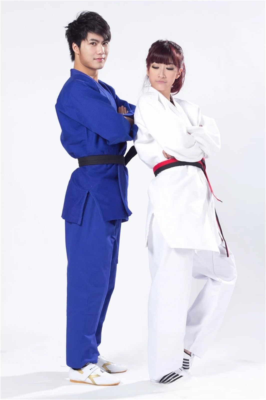Traje De Judo Uniforme de artes marciales Judo Gi Kimono competición algodón blanco 450gsm tejido único