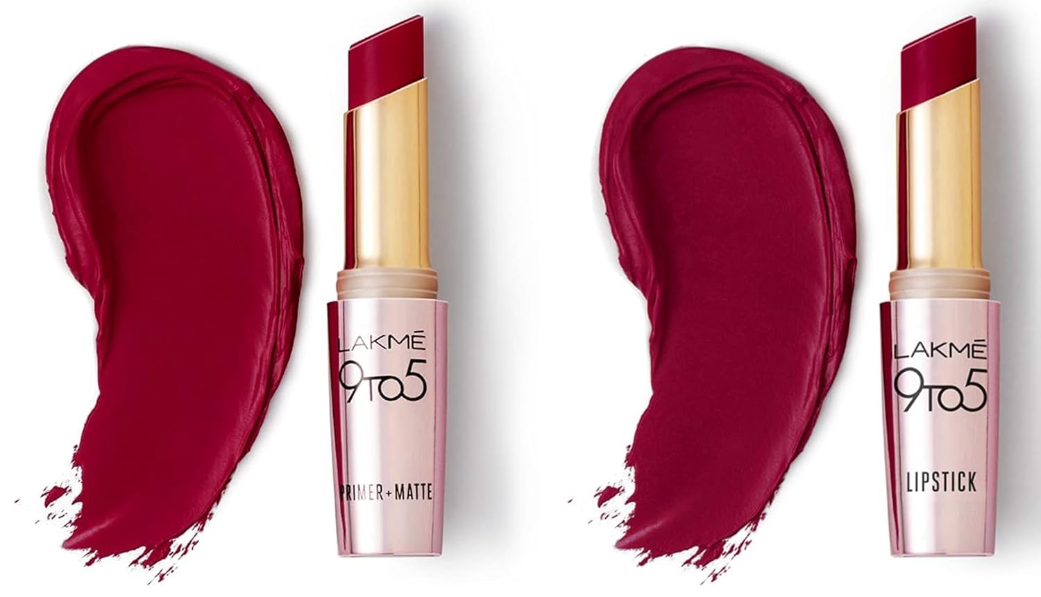 LAKMÉ Lipstick Burgundy Passion (Matte) & LAKMÉ Lip Color Deep Wine (Matte) LAKMÉ Lipstick Burgundy Passion (Matte) & LAKMÉ Lip Color Deep Wine (Matte)