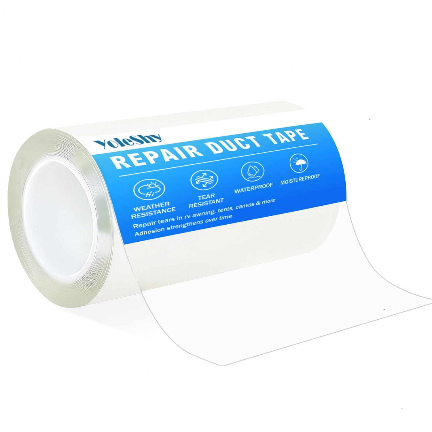 YoleShy Clear Waterproof Tape 4 in X 10 Ft Rv Awning Repair Tape Weather Resistant Camper Canvas Repair