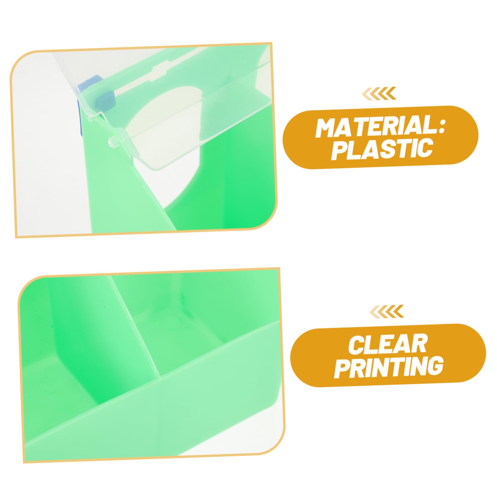 BESPORTBLE 4pezzi Mangiatoia Per Uccelli Gabbia Resistente Alimentatore Multi-grid Per Pappagalli e Cockatiel Facile Da Installare e Risparmio Di Cibo Con Coperchio Accessori Per Uccelli