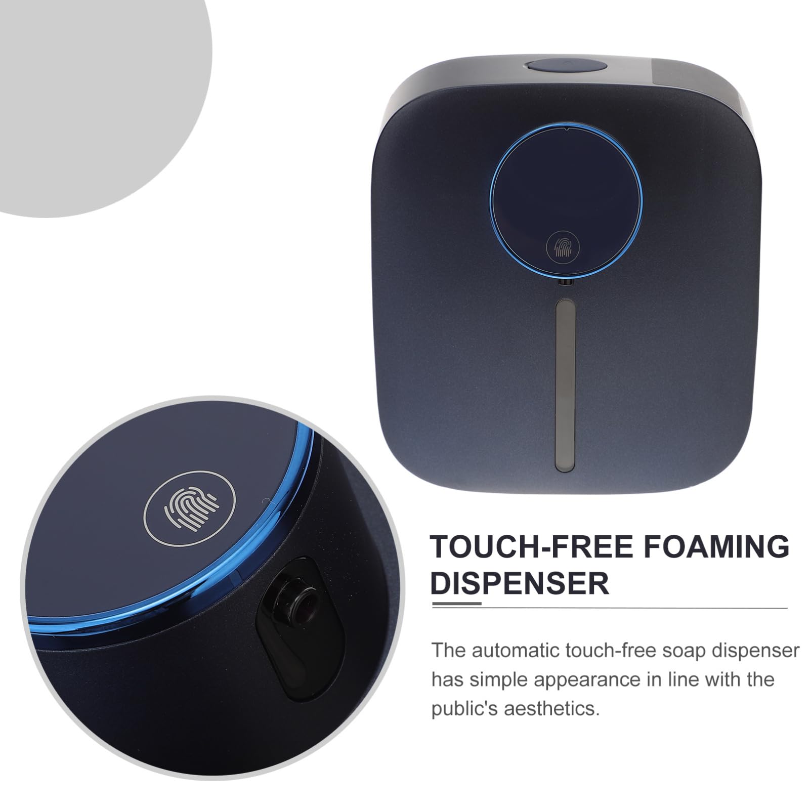 Ciieeo Dispenser Di Sapone Senza Contatto Parete Ricaricabile Dispenser Di Schiuma Senza Contatto Funziona Automaticamente Materiale Di Adatto Per Bagni Cucine Uffici