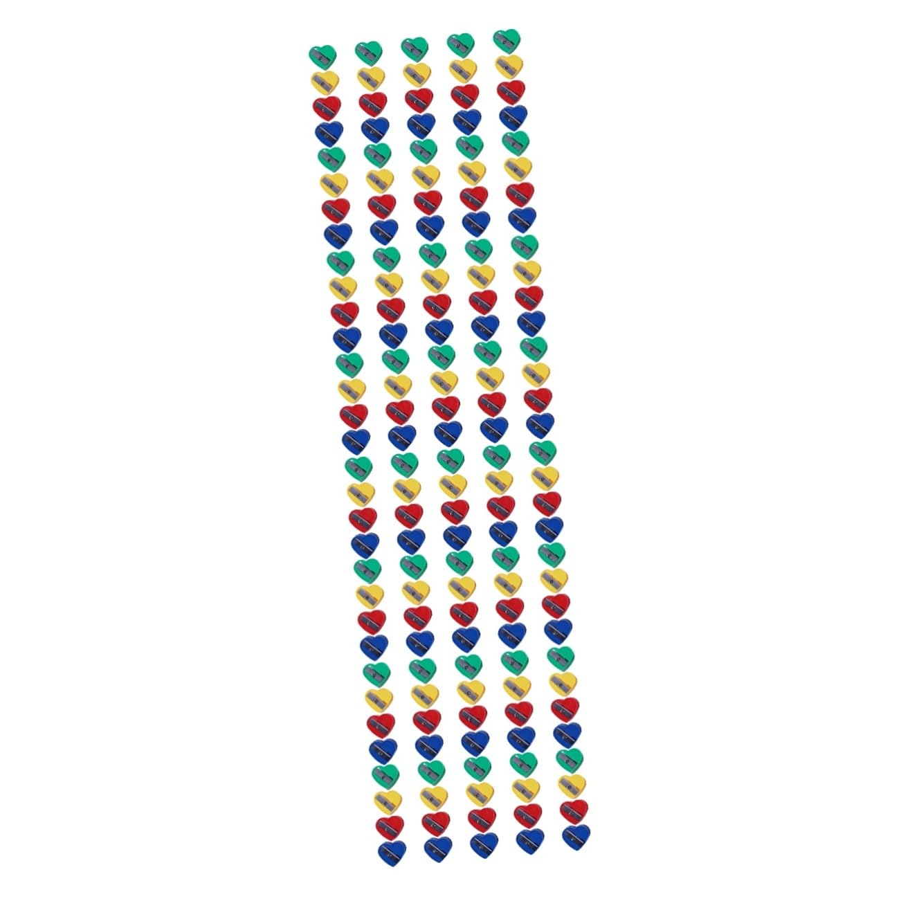 4 Set Di Temperamatite A Forma Di Cuore Per Bambini Mini Strumento Di Cancelleria Manuale Per Forniture Scolastiche Uso in Ufficio 40 Pezzi * 4