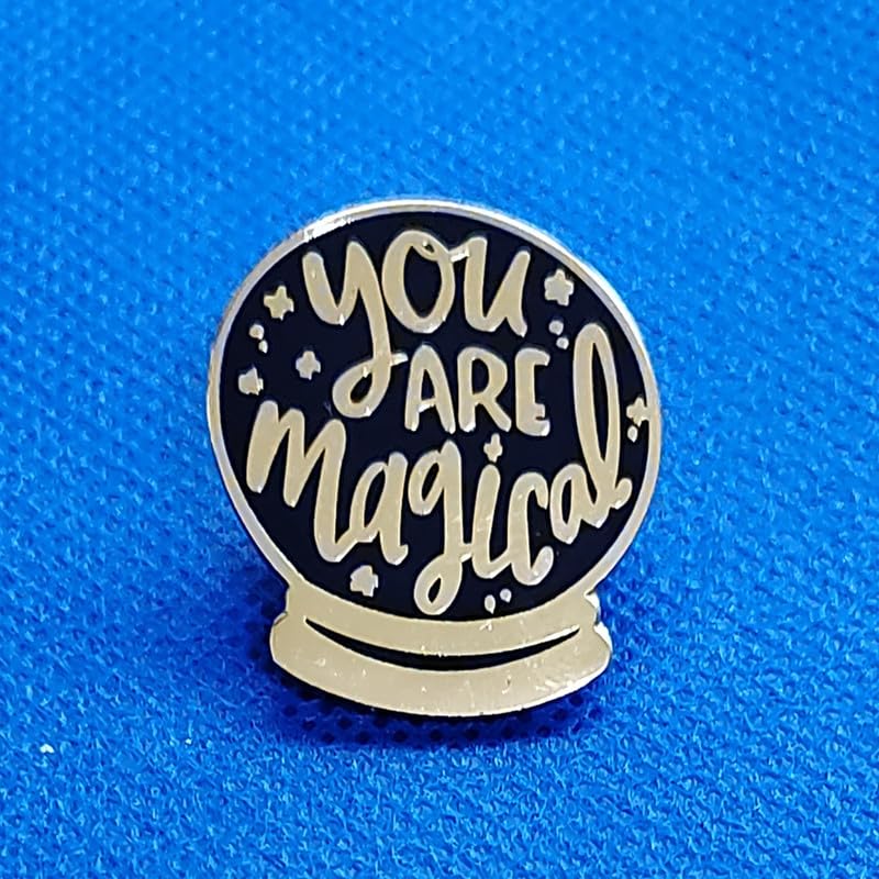 Image of You are a magical enamel pin Magic crystal ball brooch metal badge jewelry accessory gift