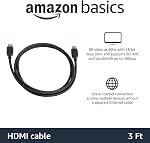 Amazon Basics High-Speed 8K HDMI Cable, Black - 3 Feet