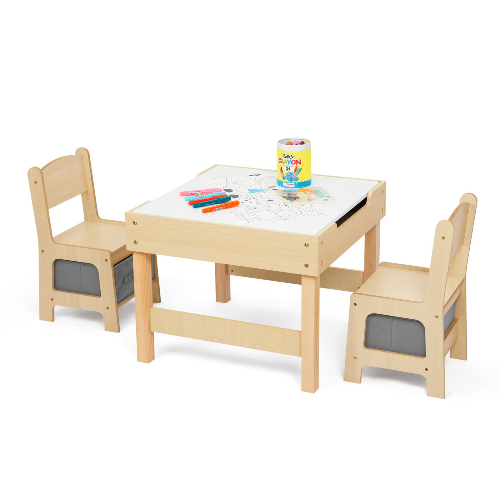 Photo 1 of ****MISSING HARDWEAR**** OOOK 3 in1 Kids Table and Chair Set,