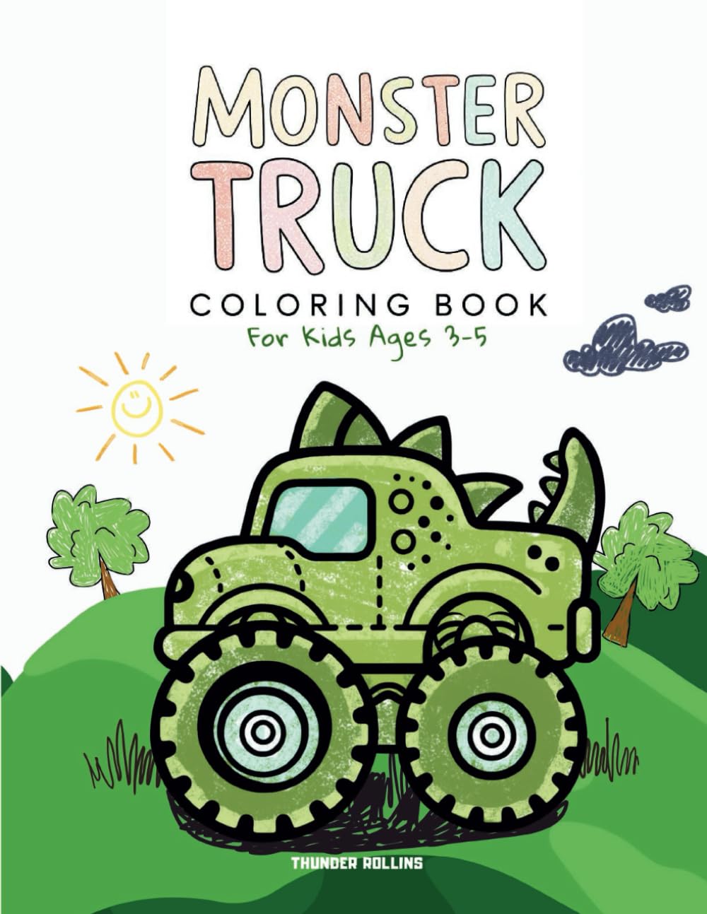 Monster Truck Coloring Books For Kids Ages 35 50 Creative Big Wheels