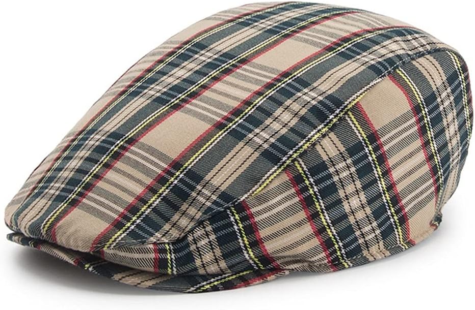 Men Beret Hat Real Leather Flat Cap Sheepskin Autumn Winter Male Brown Adjustable Mens Caps