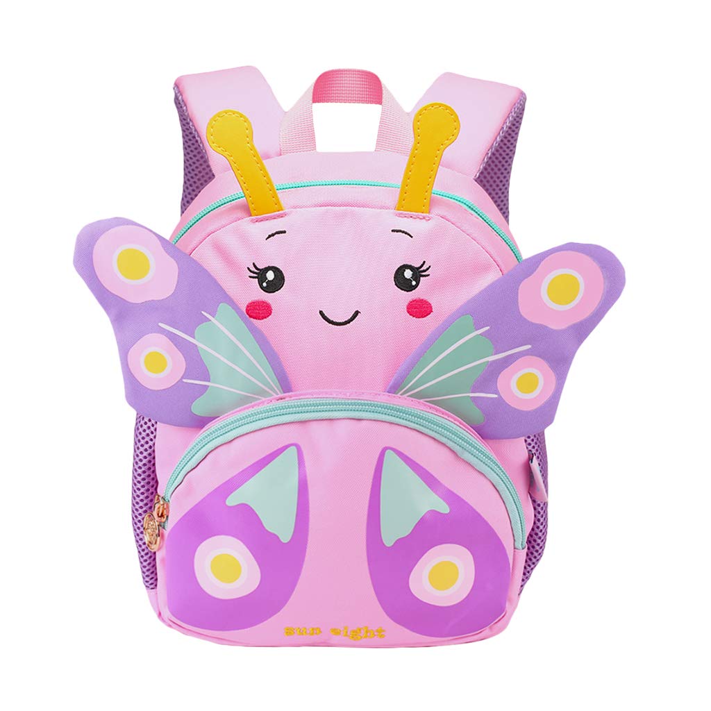 PROTAURI Mochilas para Niños - Niñas Bolsa para la Escuela Dibujos Animados Animales Mochila Infantil Viaje Mochila para Guardería Preescolar Primaria Viajar(3-5 años de Edad)