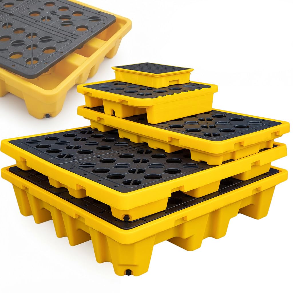 Modułowa Paleta Wychwytowa, Paleta Wychwytowa Z Wyjmowanym Rusztem, Platforma Zapobiegająca Wyciekom Do Parków Przemysłowych Magazynów Fabryk 67X67X15cm