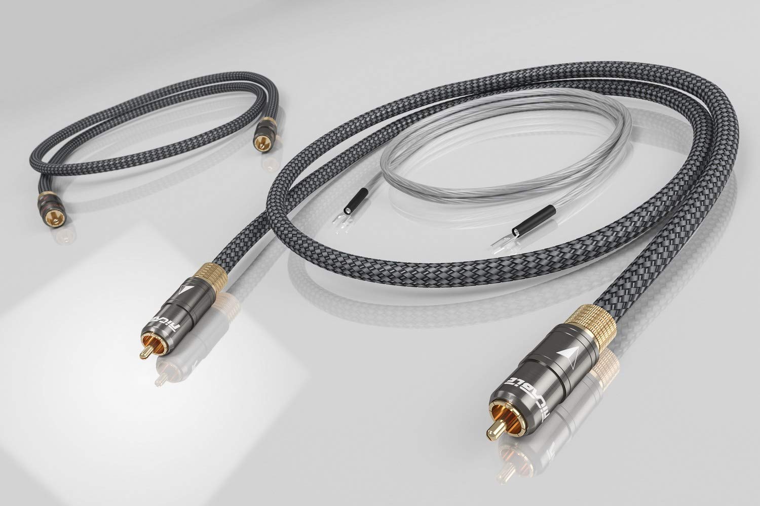 Ricable MT1 MAGNUS 2 x 1 mt - Cavo High-End Audio Stereo RCA per Giradischi
