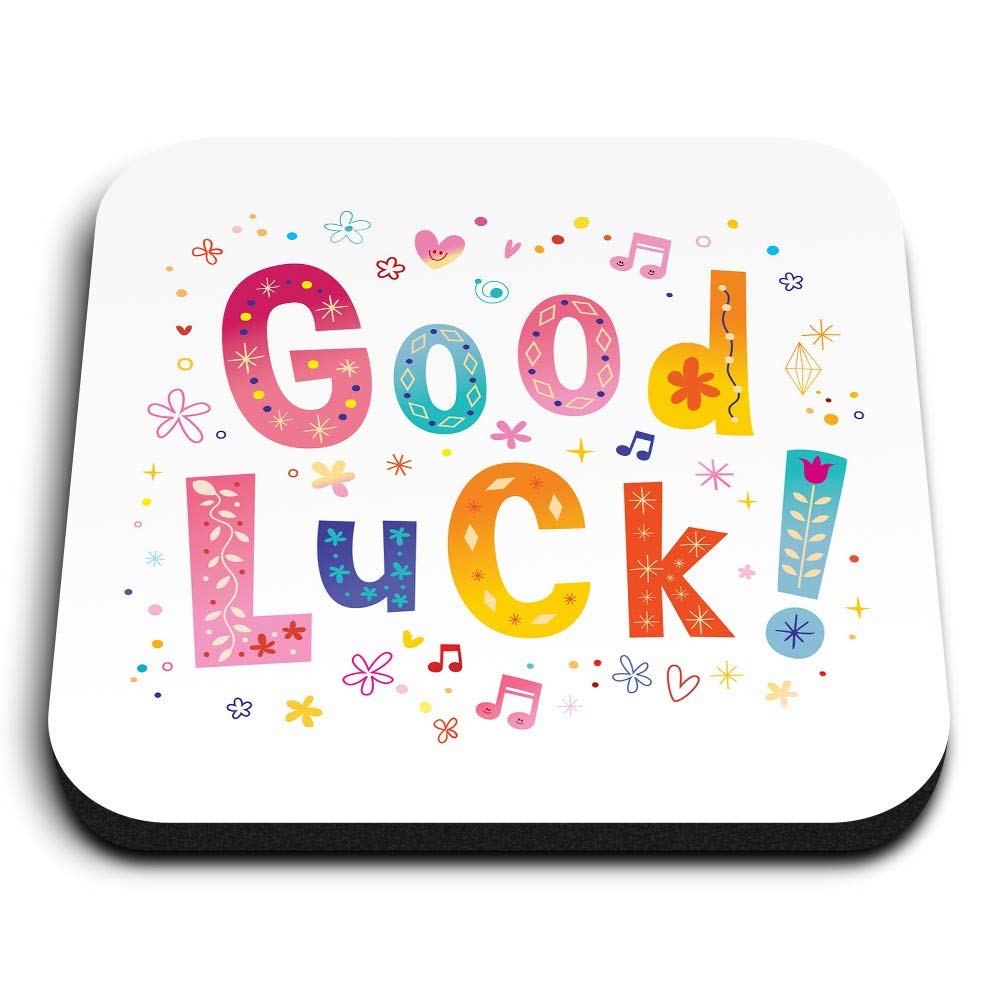 Destination Vinyl Ltd Multicolor 1 X Square Mdf Fridge Magnet - Good Luck Lucky Pretty Cute 45188